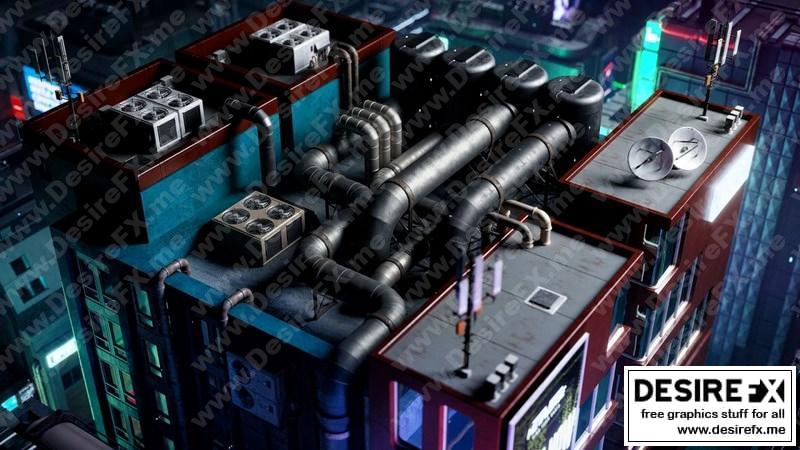 Desire FX 3d models | Kitbash3D – Cyberpunk
