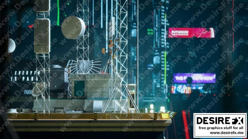 Desire FX 3d models | Kitbash3D – Cyberpunk