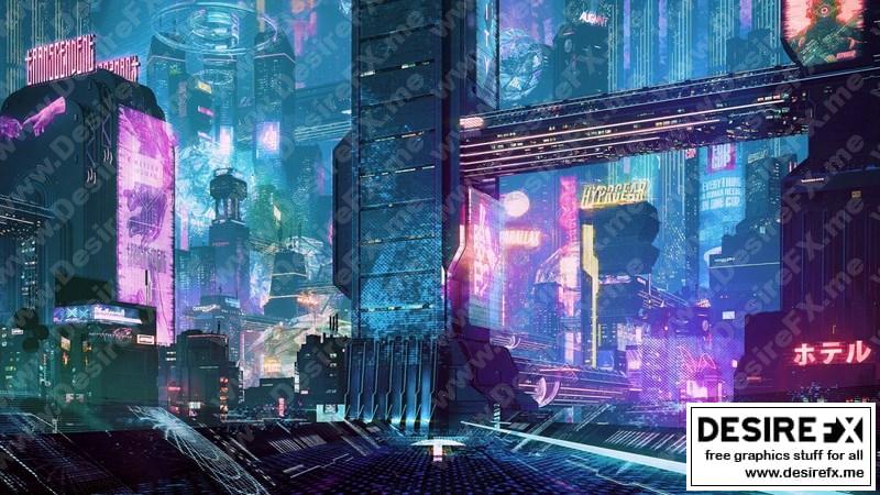 Desire FX 3d models | Kitbash3D – Cyberpunk