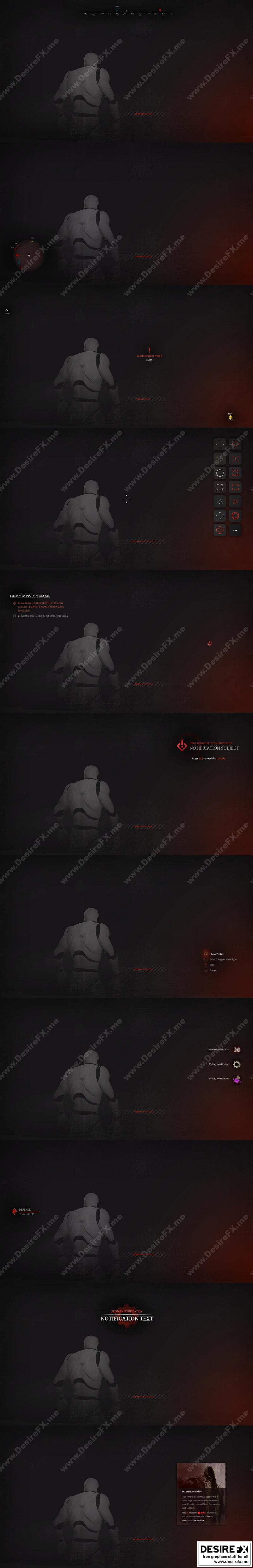 Desire FX 3d Models Pro HUD Pack Horror Version