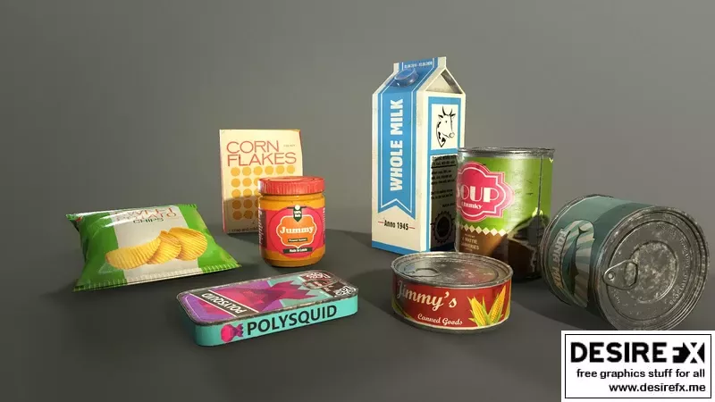 Desire FX 3d models | Survival Food Kit v1.0