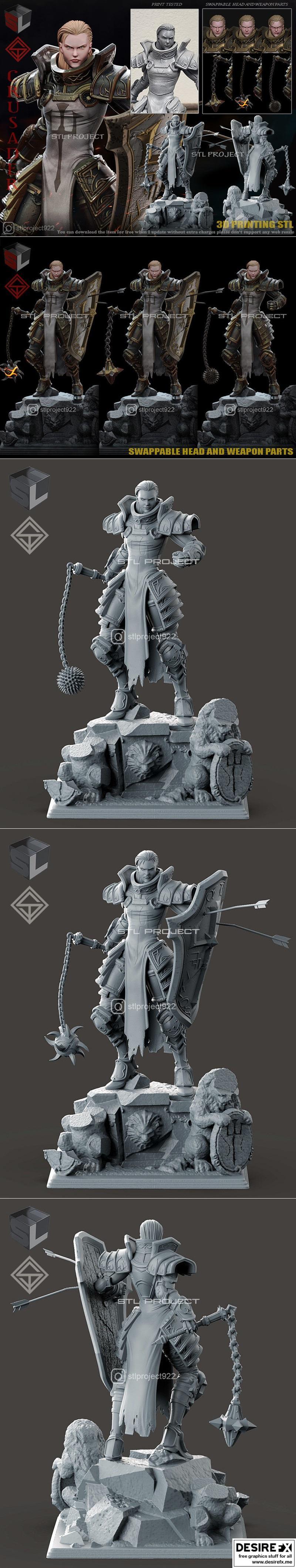 Desire FX 3d models | Crusader – 3D Print Model STL