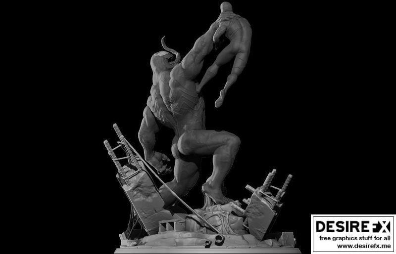 Desire FX 3d models | Venom vs Spider-Man 3D print model