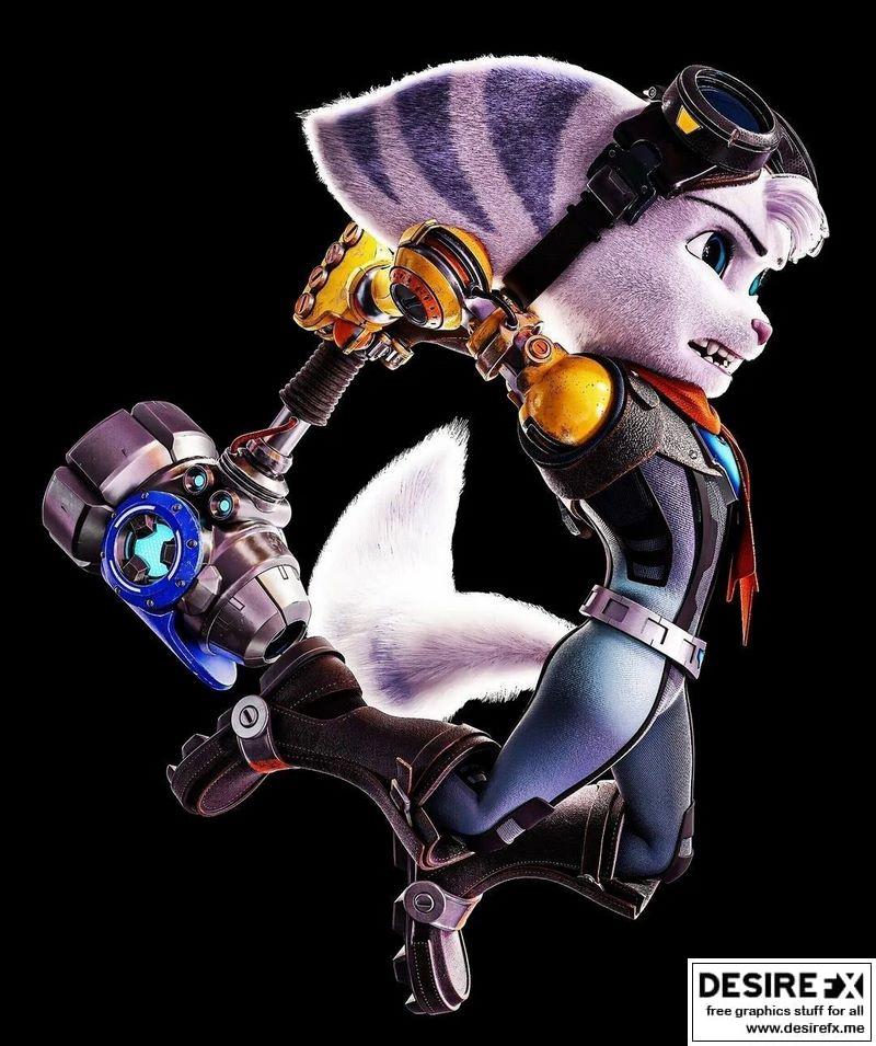 Desire FX 3d models | Rivet from Ratchet and Clank Rift Apart