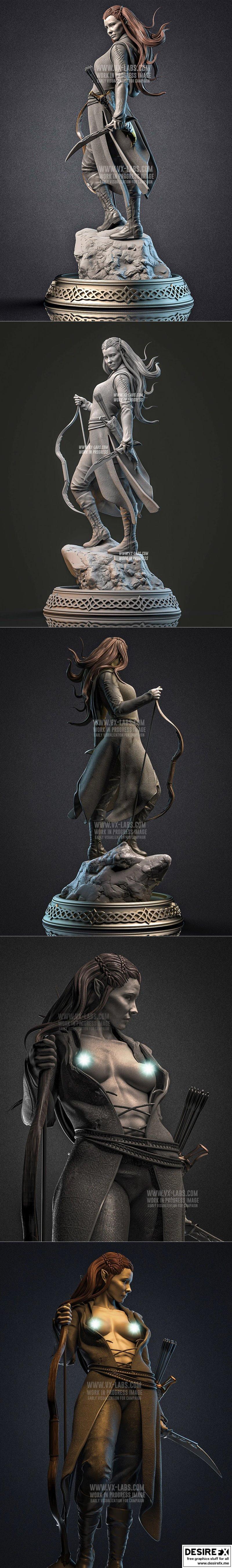 Desire FX 3d models | Tauriel The Hobbit with – 3D Print Model STL