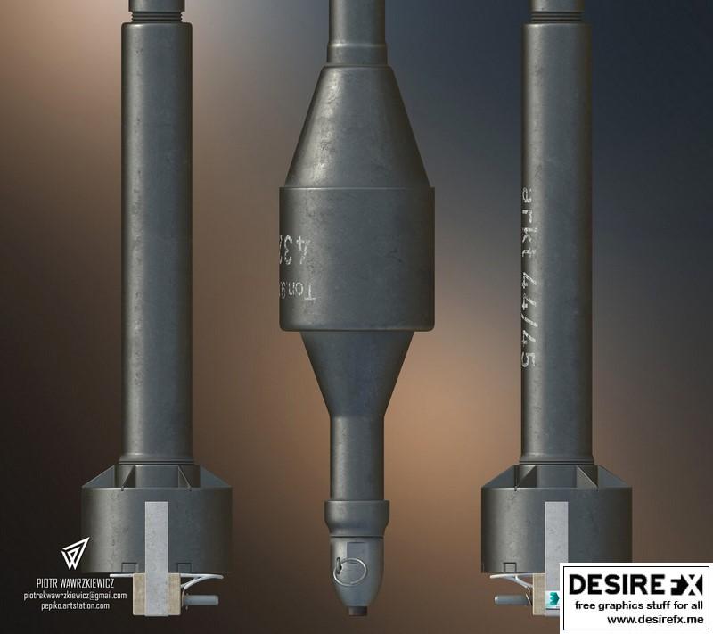 Desire FX 3d models | Rocket Projectile for Panzerschreck 54
